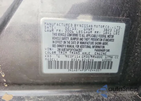 2015 Nissan Sentra S from USA, damaged, VIN 3N1AB7AP3FY244357